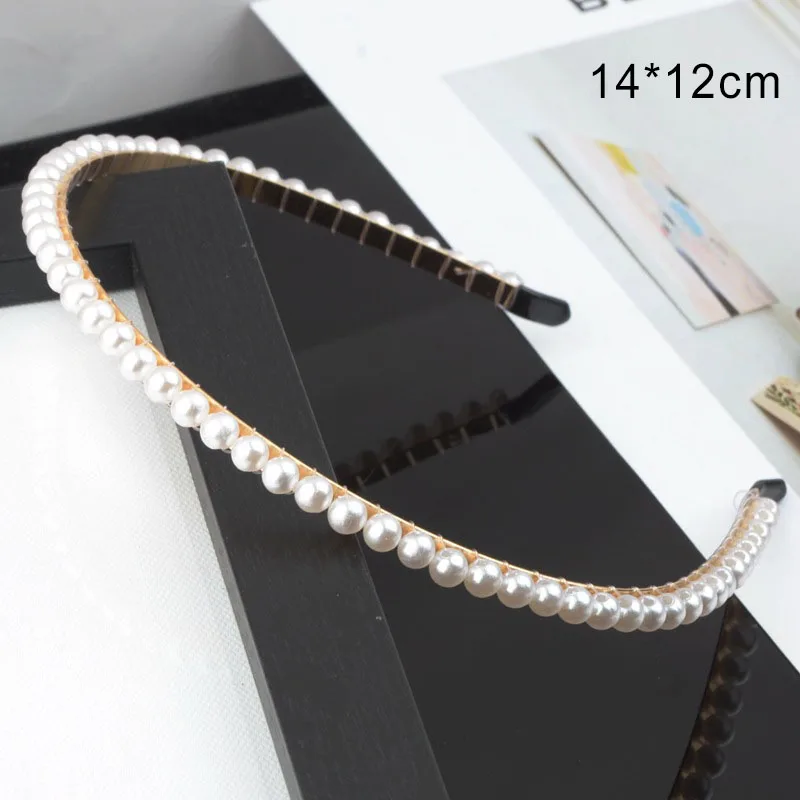 

1Pcs Pearl Hair Band Nice Gift for Wash Face Multi Purpose DIY Handmade Beige European Style Women Ornaments