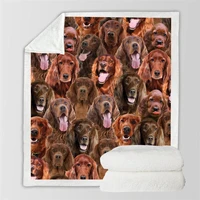 you will have a bunch of irish setter 3d printed fleece blanket on bed home textiles dreamlike 08