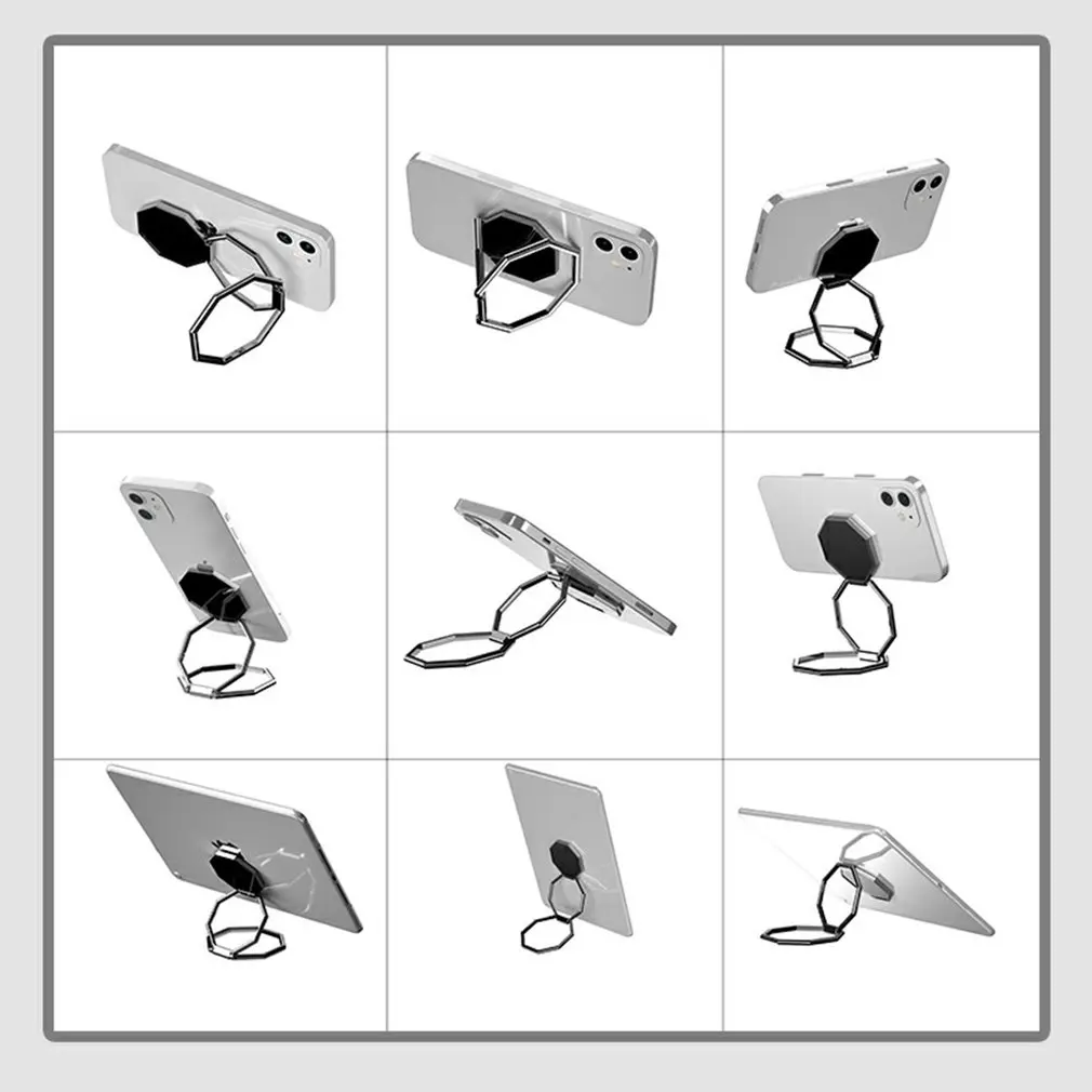 360 rotation foldable mobile phone stand back ultra thin phone ring holder multi angle portable for desk metal finger kickstand free global shipping