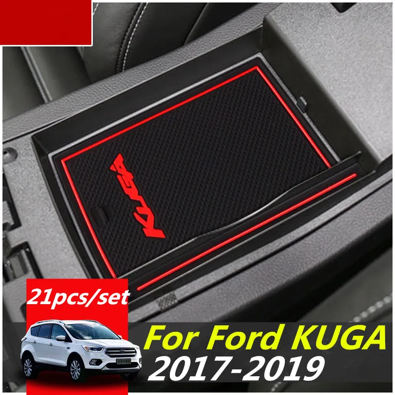 Для Ford KUGA 2017 2019 Escape MK2 подтяжки лица C520 тренировок коврик слот для двери резиновый