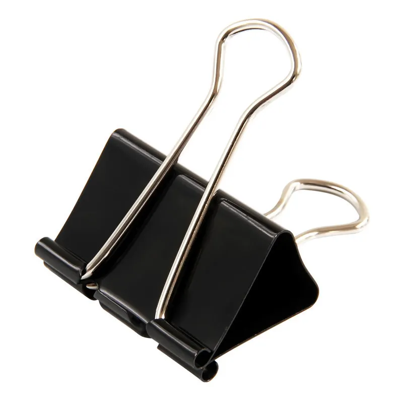 9546 черный длинный хвостовой зажим металлический для билета большой средний и