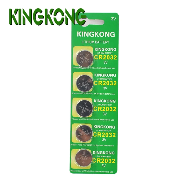 

Hot selling Kingkong Brand CR2032 3.0v lithium button cell battery with taps/ wire /connecter
