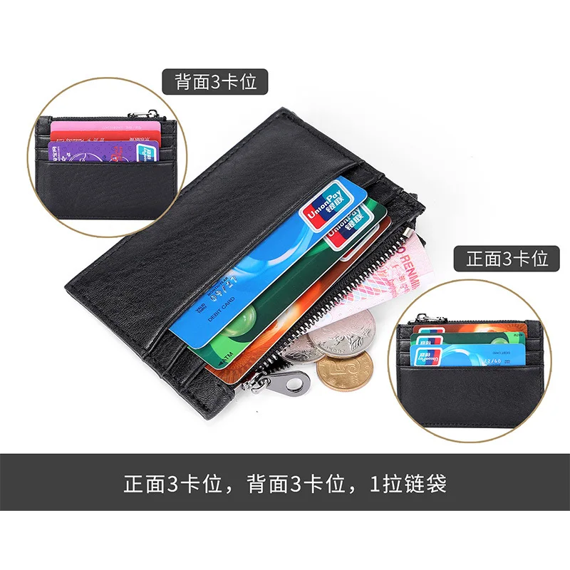 

Card Holder Luxury Designer Leather Women Men Teen Travel Outdoor Id Credit Bank Business Wallet Purse Fashion Brand Slim Small