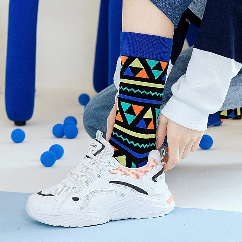 Combed Cotton Fashion Hip Hop Man woman unisex Socks Harajuku fruit puppy kitten cat Skateboard animal Happy Socks Funny Sokken
