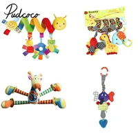 pudcoco 2020 4 style cute activity spiral crib stroller car seat travel hanging toys baby rattles toy colorful drop shipping