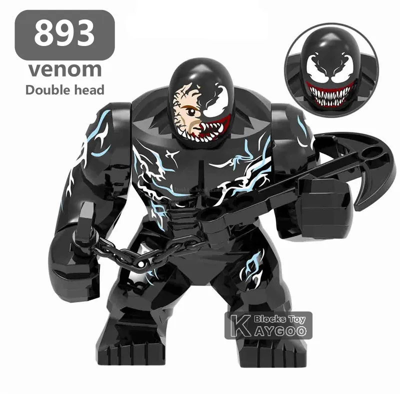 Большой размер фигурки Venom Carnage Batman Hulk Thanos Cull Spiderman Ironman строительные блоки набор