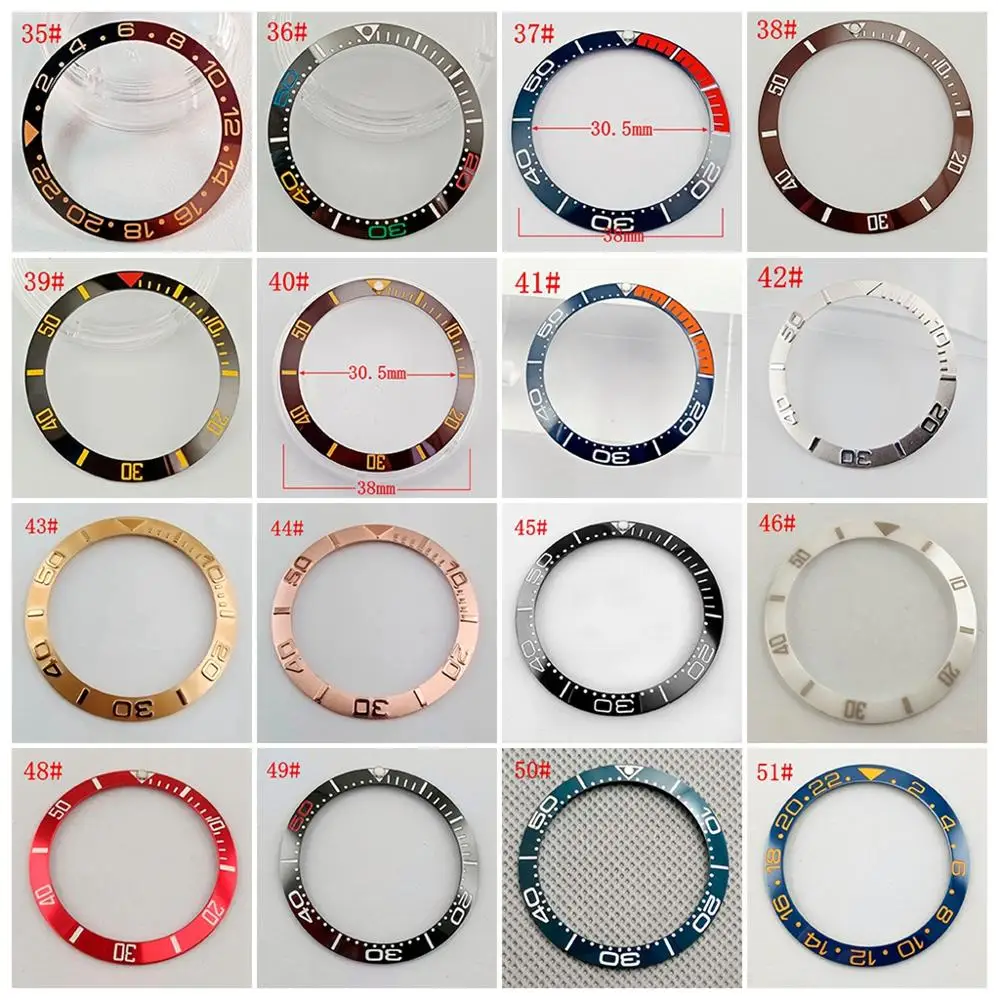 38 мм драгоценный камень аксессуары для часов подходит GMT автоматический 40