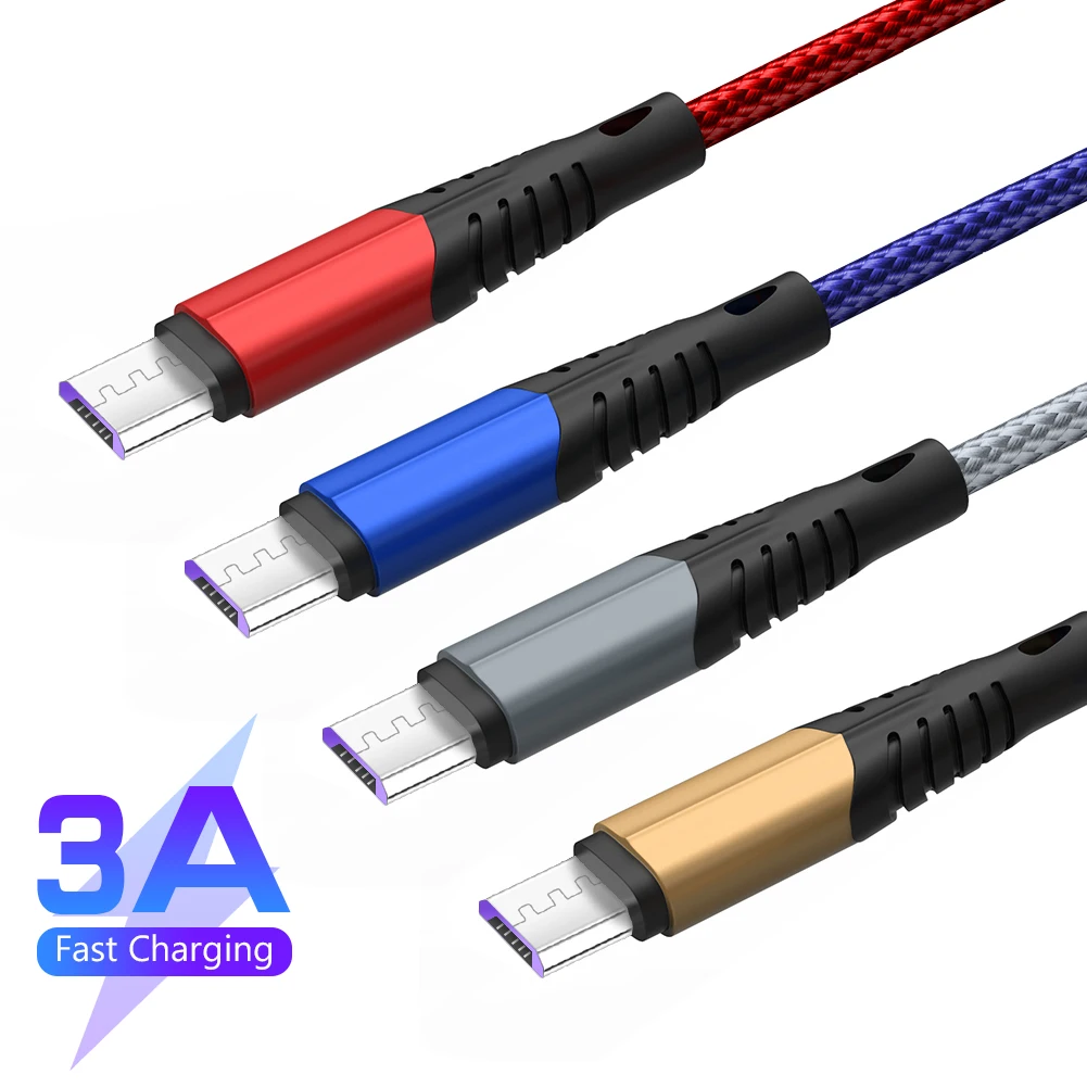 

Micro USB Cable 3A Fast Charger Micro Data USB Cable 3M For Samsung Xiaomi Huawei Android Mobile Phone Charging Data Cable Cord