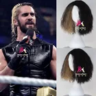Парик для косплея Seth Rollins мужской, синтетический короткий кудрявый из волос для карнавала, Хэллоуина, вечеринки с шапочкой
