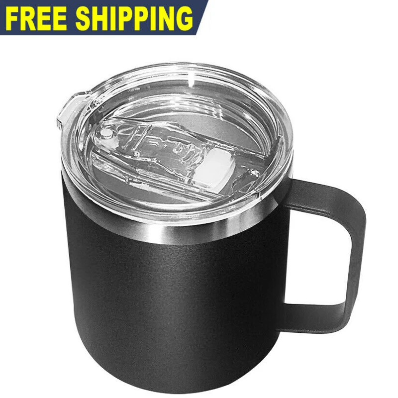 

14oz Thermos Bottle With Handle Thermo Cup For Coffee Mug Tumbler Beer Thermal Mug Tea Cups Drinkware Insulated Stainless Steel