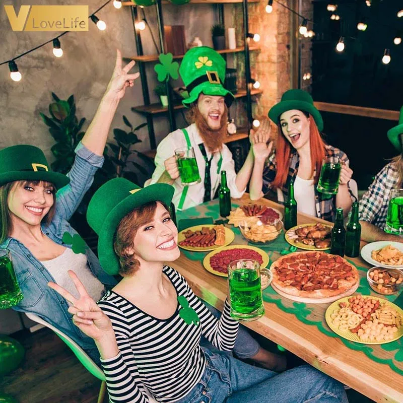 В стиле Св. Патрика День Святого Валентина кружевное Настольная дорожка 13x72 дюйма