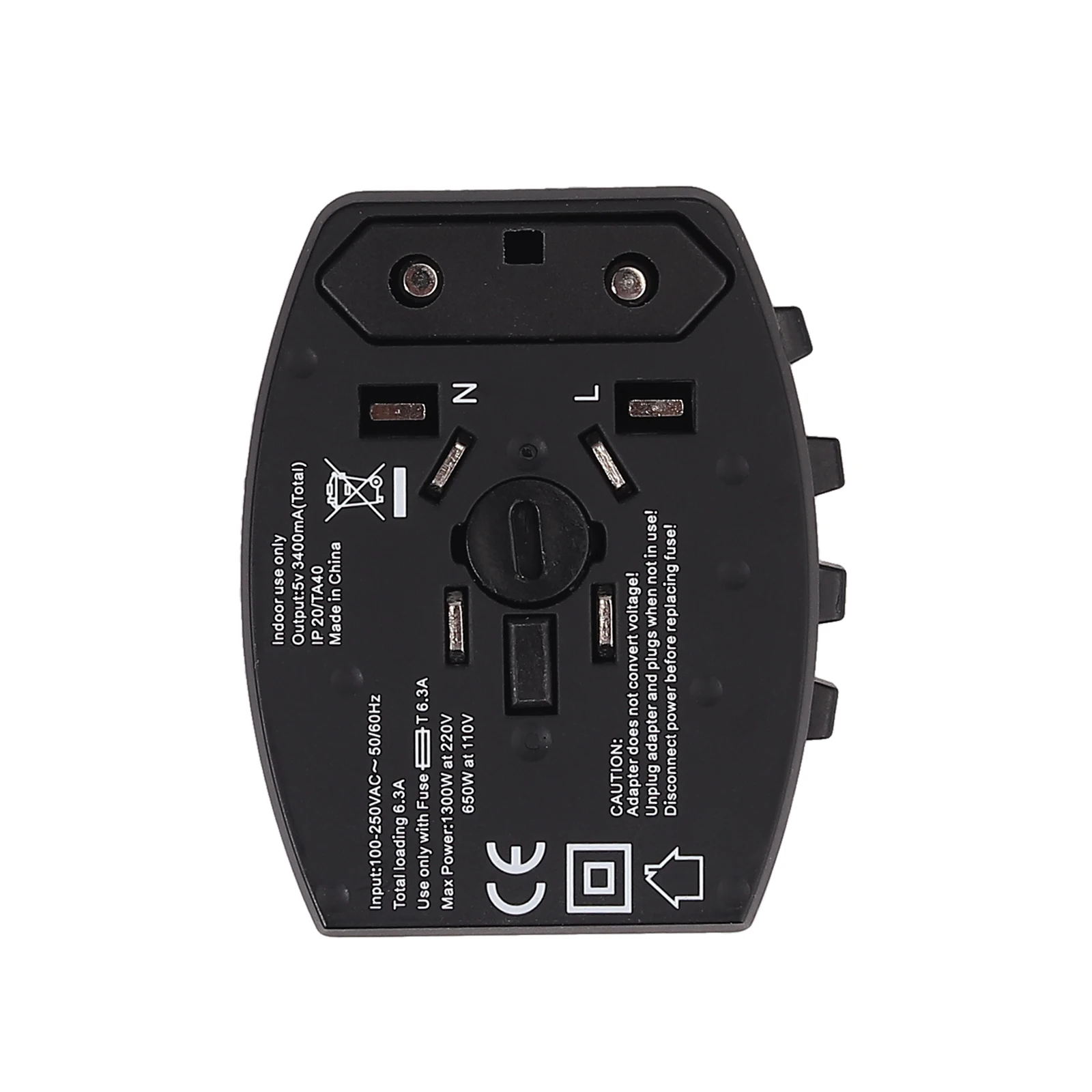 Универсальный дорожный адаптер для зарядного устройства 3 USB 1 Type-C | Электроника
