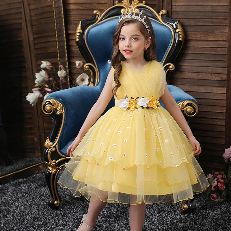 Kids Girl Wedding Flower Girls Dress Princess Party Pageant Formal Prom Little Baby Birthday New Arrival 2021 | Детская одежда и
