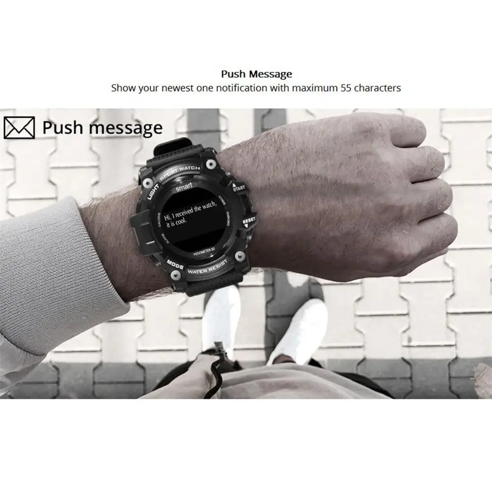 

2020 Newst T1 Smart Watch OLED Display Heart Rate Monitor IP68 Waterproof Sport Bracelet With 0.96-inch For Men
