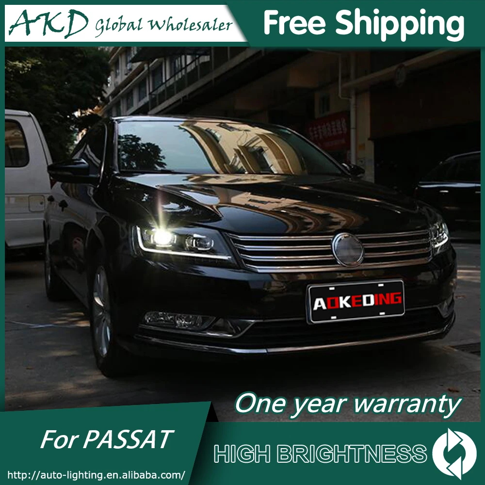 Светодиодные фары для VW Passat ЕС B7 2012 2016 Magotan DRL Дневной осветительным приборам