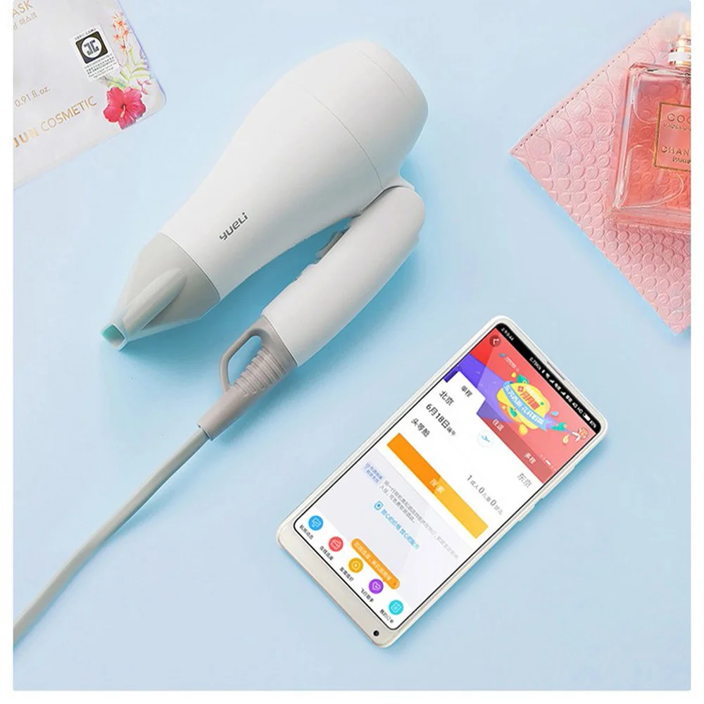 Фен Youpin Yueli Профессиональный Быстросохнущий портативный со складной ручкой