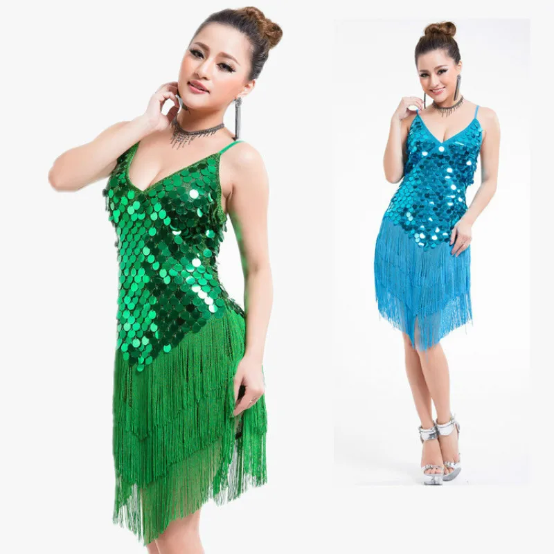 Красные костюмы для латинских танцев взрослых женские платья Бальных