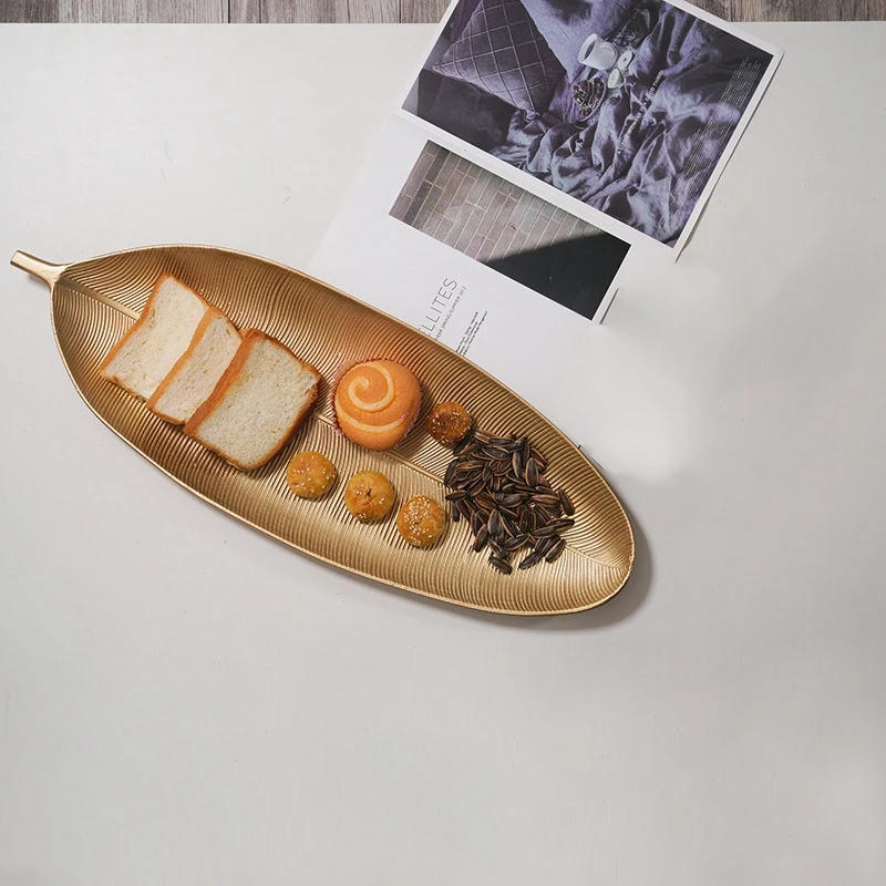 Декоративный поднос в скандинавском стиле сервировочный лоток форме золотых