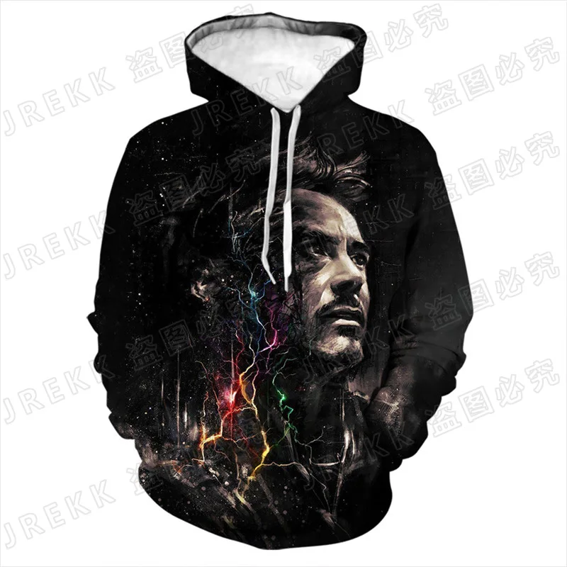 

2021 New Fashion Men Women Children Sweatshirts Iron Man Hoodies 3D Print Streetwear Boy Girl Kids Pullover Long Sleeve Tops