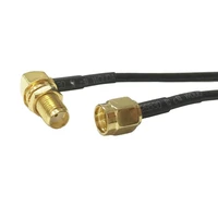 new modem coaxial cable sma female jack nut right angle switch sma male plug convertor rg174 cable 20cm rf pigtail