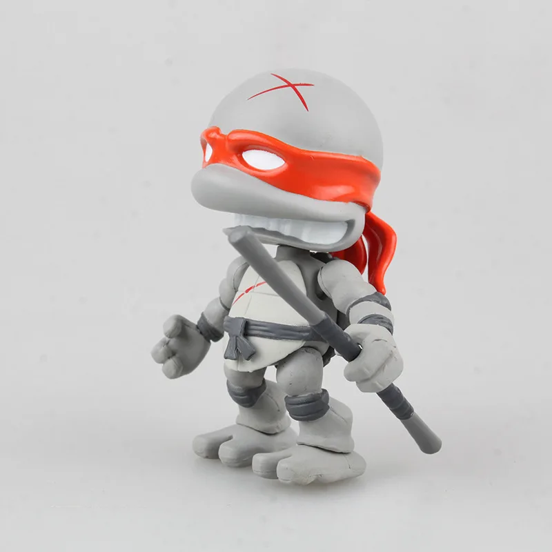 Cute 4-Super Movable Teenage Mutant Ninja Turtles Black Limited Edition Gray Battle Damage Version Two-Selectable Garage Kit