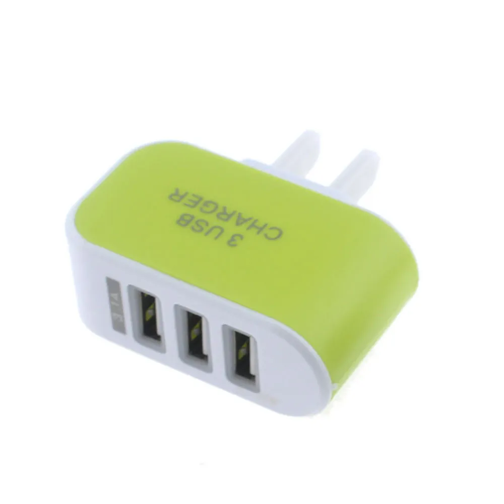 Сетевое зарядное устройство с 3 Usb-портами и вилкой Стандарта США 1 А | Мобильные