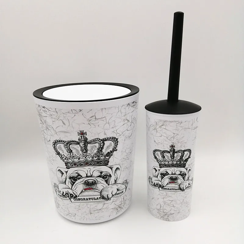 Crown Dog набор для ванной комнаты 6 шт. диспенсер мыла держатель зубной щетки