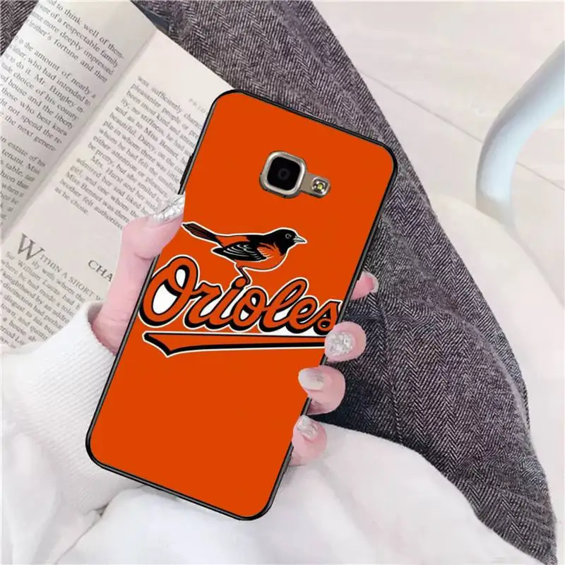 

0 Baltimore Orioles Black Soft Phone Case For Samsung A 9 10 20 30 40 M20 S 30 31 J5(2015) J5prime 6 7 Plus