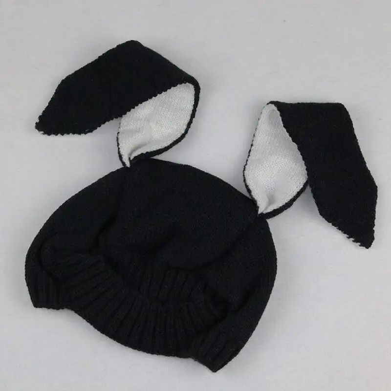 Детская вязаная зимняя шапка в форме животных для маленьких мальчиков и девочек