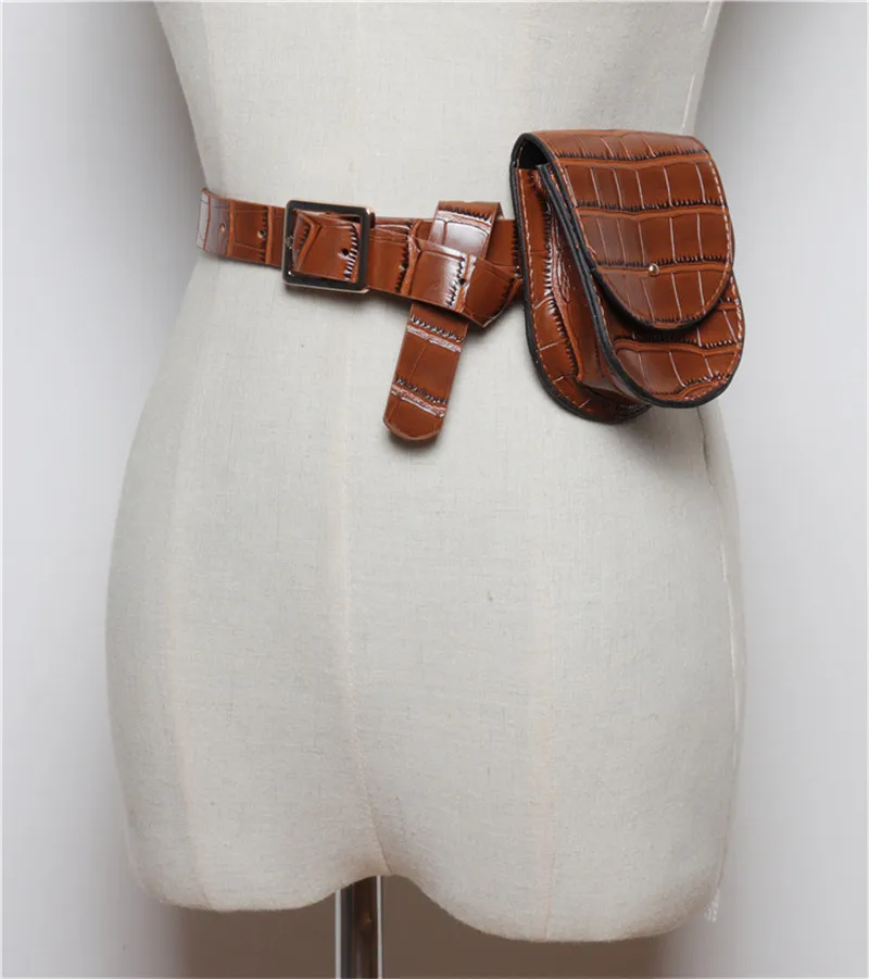 Mihaivina мини поясная сумка кожаная поясная сумка Дамская PU поясная сумка Женская Хип-Хоп сумка-бум Ретро Famale поясная сумка кошелек