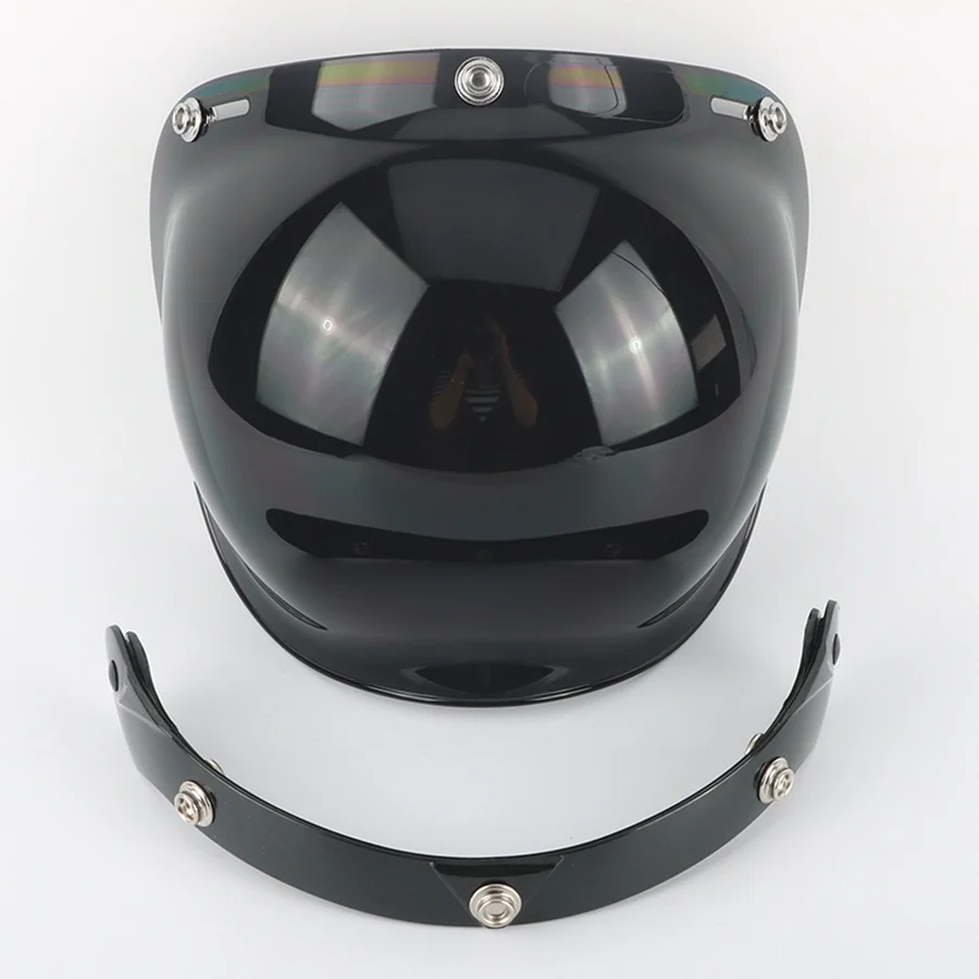 Free shipping 1pcs 3 Snap AntiFog Moto Bubble Shield Single Lens Mirror Flip Up Adapter Open Face Motorcycle Helmet | Автомобили и