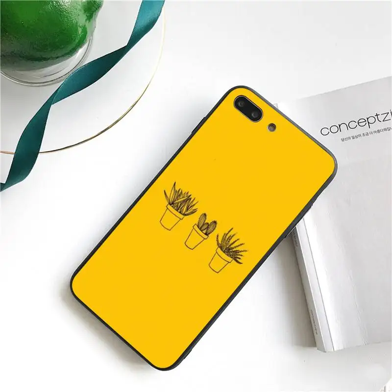 

Aesthetic Yellow Phone Case For iPhone 11 8 7 6 6S Plus 7 plus 8 plus X XS MAX 5 5S XR 12 11 Pro max se 2020 Funda Cover