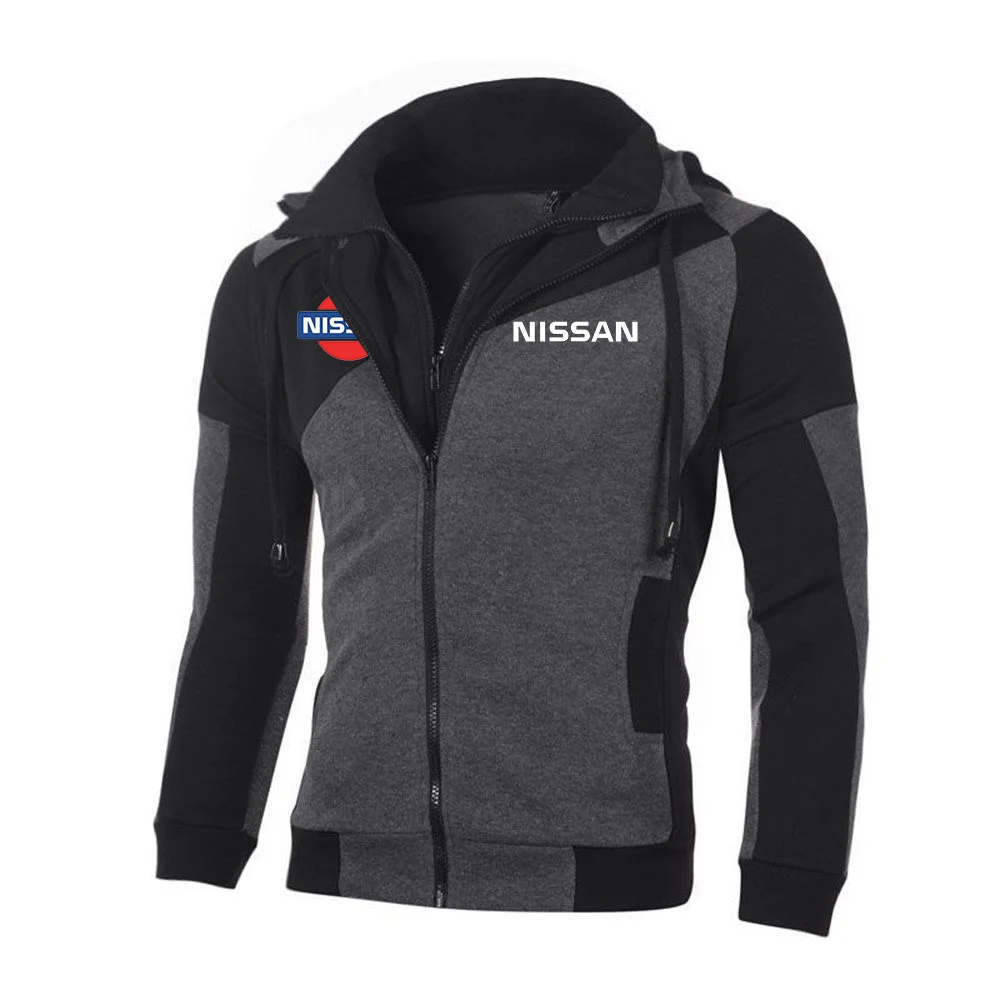 Новинка 2021 куртка на молнии для NISSAN мужская хлопковая толстовка с капюшоном