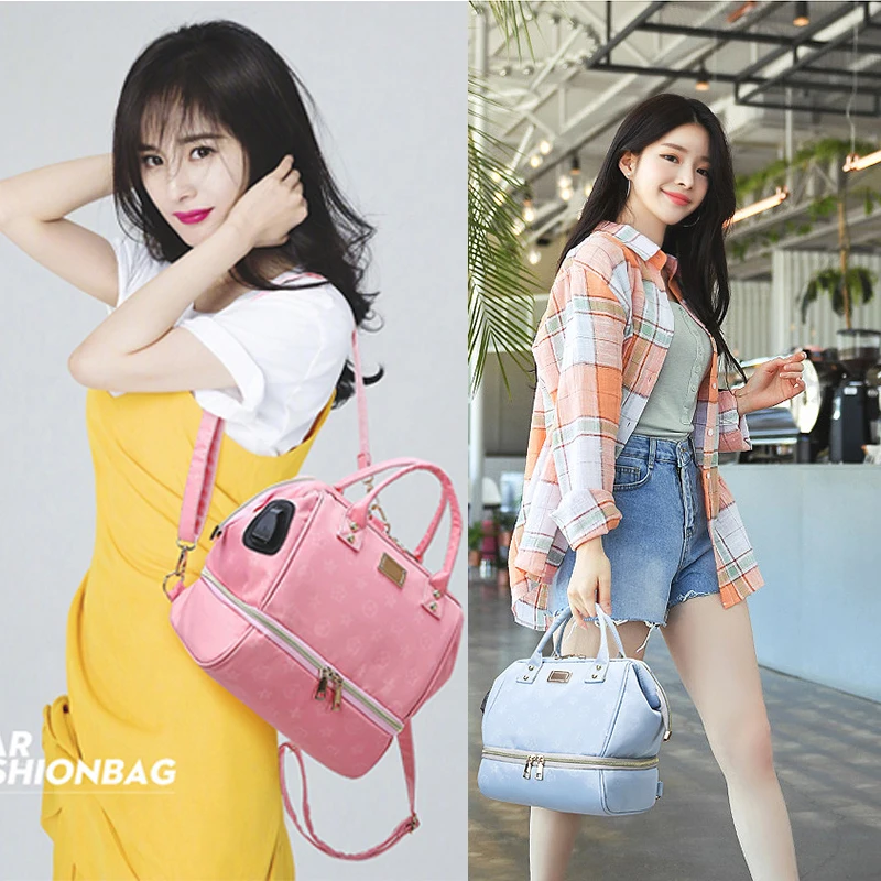 Рюкзак для мам с usb-портом сумки детских подгузников рюкзак ухода за ребенком