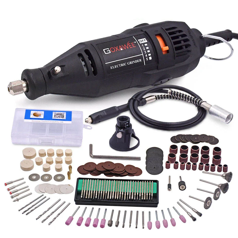 

110V 220V Power Tools Electric Mini Drill Die Grinder Engraver Polisher with Rotary Tools Set Kit For Dremel