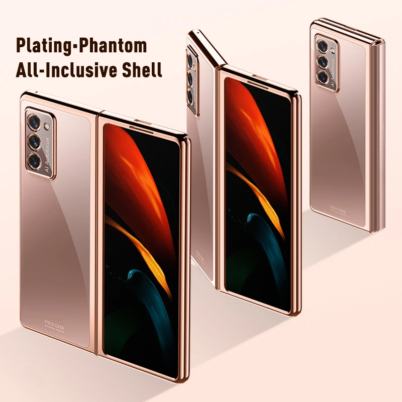 

Shockproof Protective Case for Samsung Galaxy Z Fold2 Fold3 Fold 3 2 Z Flip3 Flip 3 Plating Thin Phone Cover Coque Funda