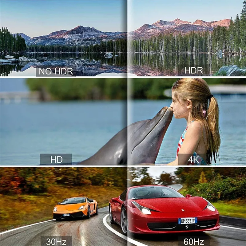 

Switch Splitter HDMI-compatible 4k 60hz 1 in 2 Out for Dual Monitors Full HD 1080P 3D Come with High Speed HDMI Cable