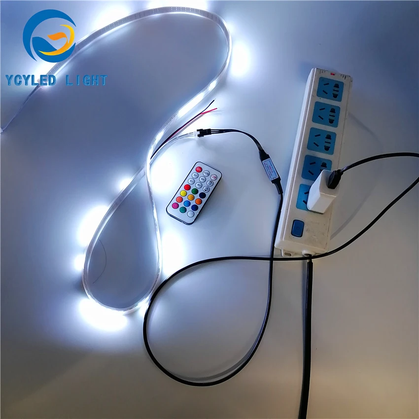 1 м 5 в usb ws2812b 144 светодиодов цифровой программируемый адресуемый 5050smd rgb Светодиодные полосы света ws2812 Светодиодная лента с радиочастотным пультом дистанционного управления