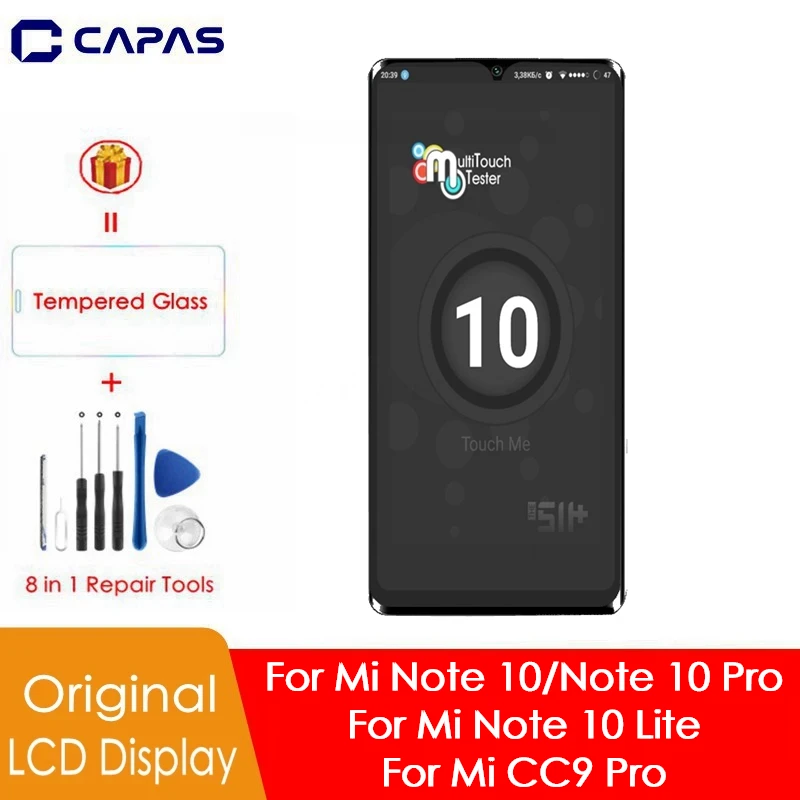 ЖК дисплей для Xiaomi Mi Note 10 / Note10 Pro /Note10 Lite CC9 с сенсорным экраном и дигитайзером