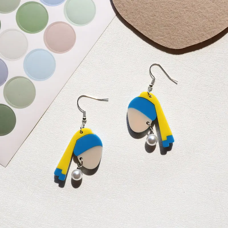 Новые женские серьги-подвески YAOLOGE с жемчугом художественные элегантные