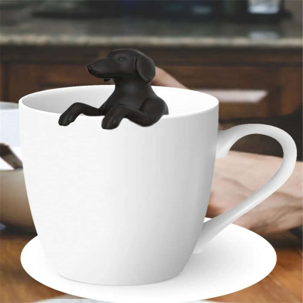 Ситечко для чая фильтр горячих животных собак приготовления силиконовая такса