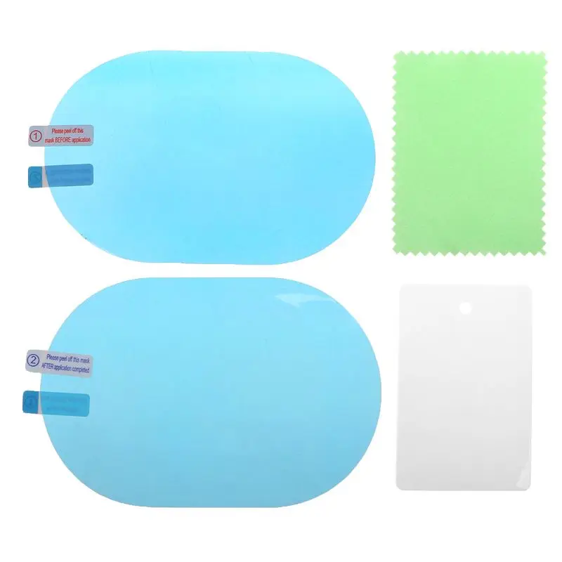 2 шт. автомобильная противотуманная пленка для зеркала заднего вида|Набор