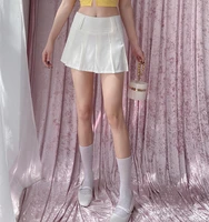 summer cute pleated mini skirt y2k sexy women skater tennis skirts skorts with shorts school girl uniform