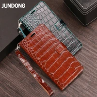 cowhide mobile flip phone case for huawei p50 40 30pro mate40 30rs 20 10 30lite crocodile grain for honor 70 60 50pro case