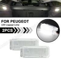2pcs for peugeot 1007 206 207 306 307 308 3008 406 407 5008 607 806 807 led footwell trunk luggage interior lights door lamp