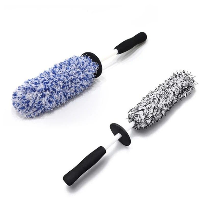

Auto Cleaning Wash Tool Bathroom Cleaning Brush Soft Fiber Brush for Tire Rim Car Interior Seats Furniture F19A