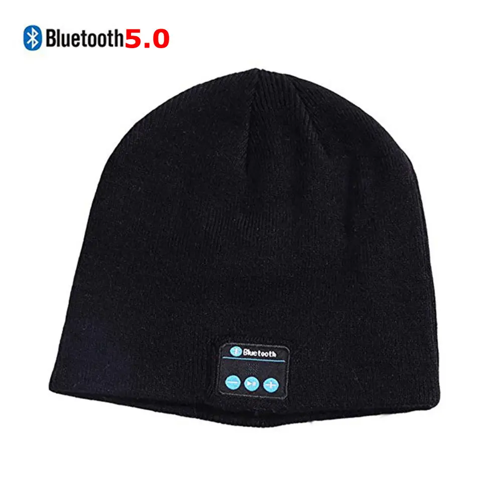 Спортивный Смарт Bluetooth 5 0 гарнитура Беспроводной музыка Кепка теплая зимняя