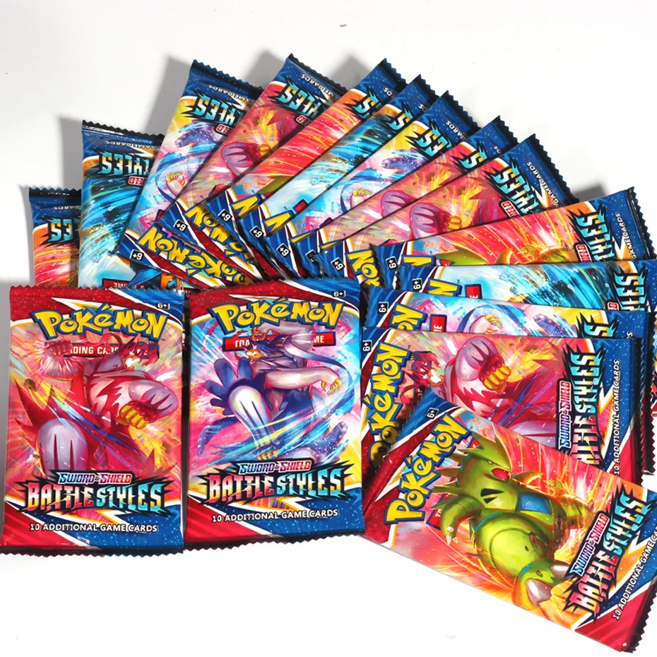 Nueva espada y escudo de Pokemon batalla estilos completamente nuevo sellado caja al por menor tarjetas de Pokemon-3