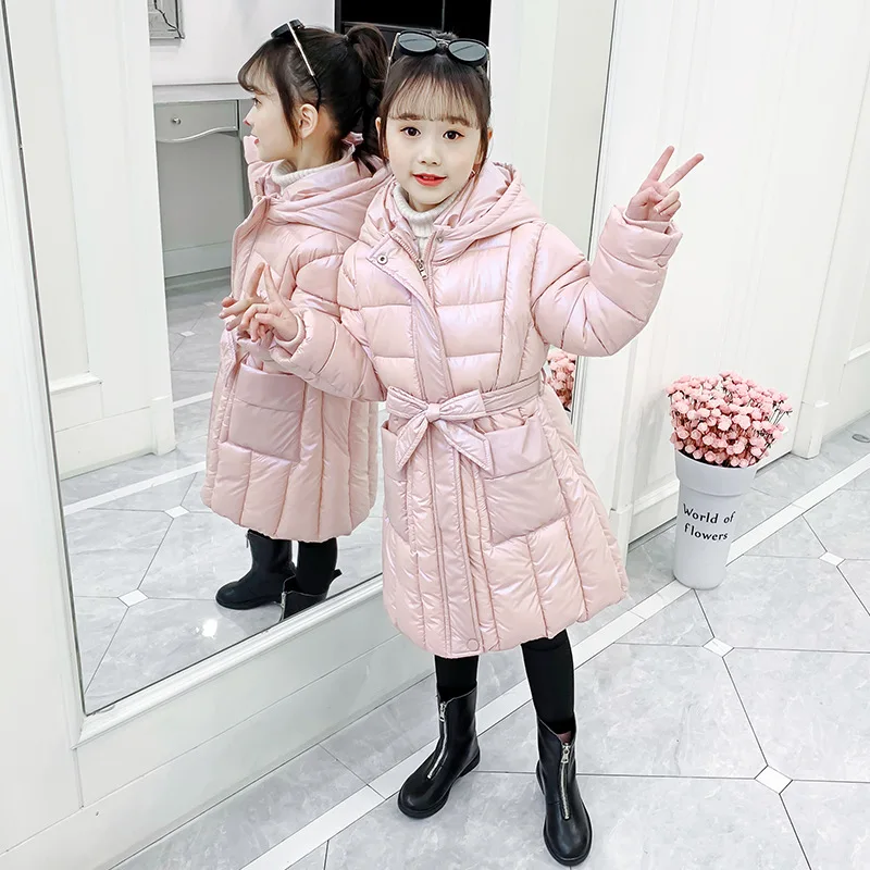 

Children Winter Down Cotton Jacket 2021 New Fashion Girls Clothing Kids Clothes Thick Warm Parka Hooded Outerwear Coat