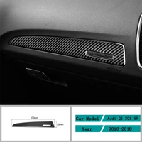for audi q5 sq5 8r 2010 2018carbon fiber car accessories interior dashboard decals decal frame carbon fiber cover trim stickers